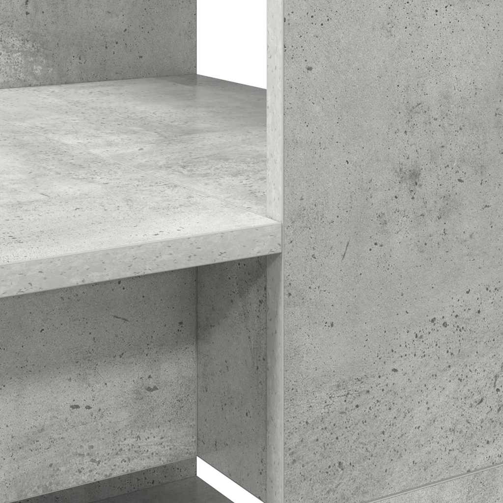 vidaXL Biurko Betonowy szary 113 x 54 x 120 cm Materiał drewnopochodny