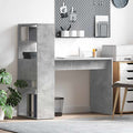 vidaXL Biurko Betonowy szary 113 x 54 x 120 cm Materiał drewnopochodny