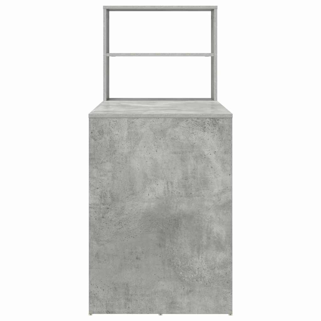 vidaXL Biurko Betonowy szary 113 x 54 x 120 cm Materiał drewnopochodny