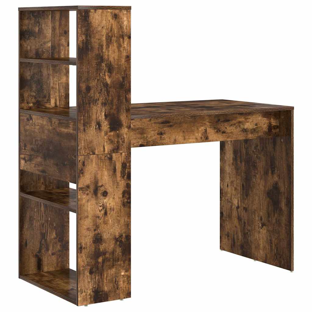 vidaXL Biurko Dąb wędzony 113 x 54 x 120 cm Materiał drewnopochodny