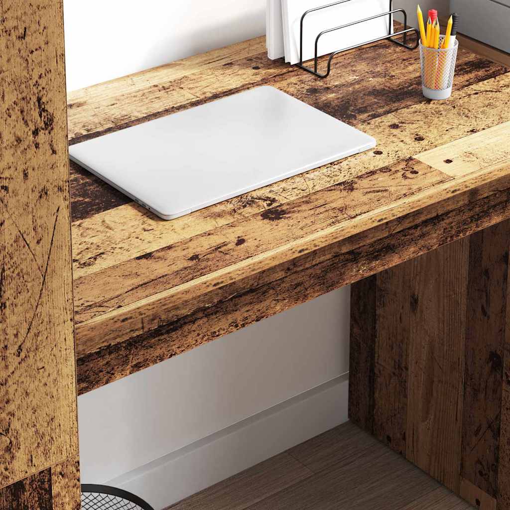 vidaXL Biurko Stare drewno 113 x 54 x 120 cm Materiał drewnopochodny