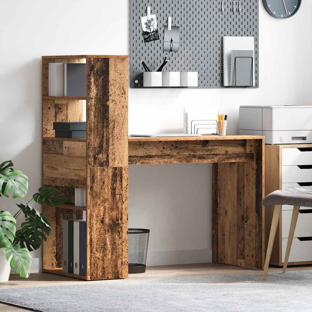 vidaXL Biurko Stare drewno 113 x 54 x 120 cm Materiał drewnopochodny