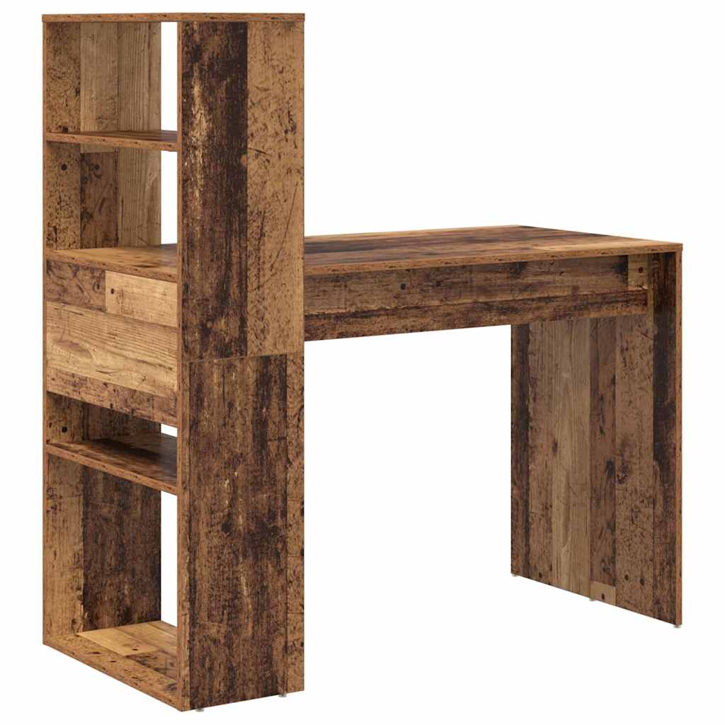 vidaXL Biurko Stare drewno 113 x 54 x 120 cm Materiał drewnopochodny