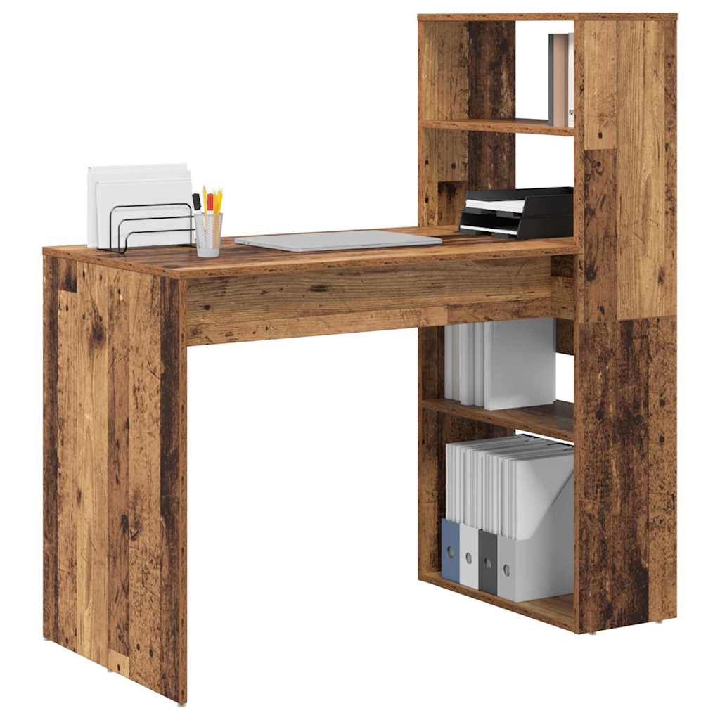 vidaXL Biurko Stare drewno 113 x 54 x 120 cm Materiał drewnopochodny