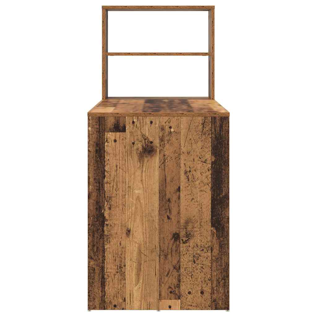 vidaXL Biurko Stare drewno 113 x 54 x 120 cm Materiał drewnopochodny