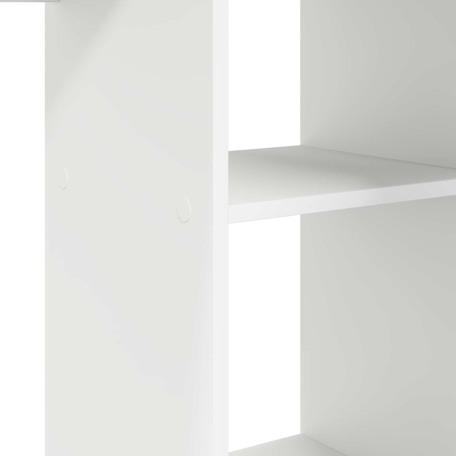 vidaXL Biurko z półką Biały 142 x 102 x 73 cm Materiał drewnopochodny