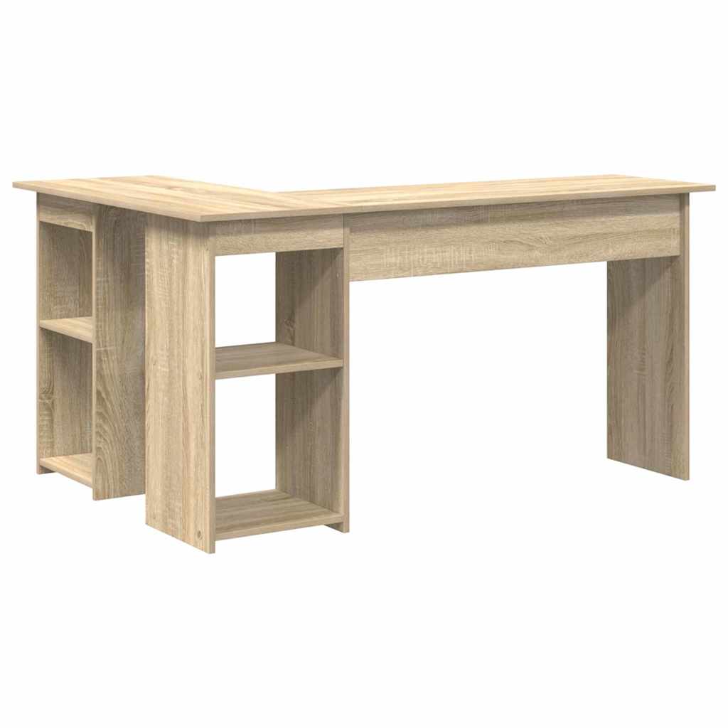 vidaXL Biurko Dąb Sonoma 142 x 102 x 73 cm Materiał drewnopochodny