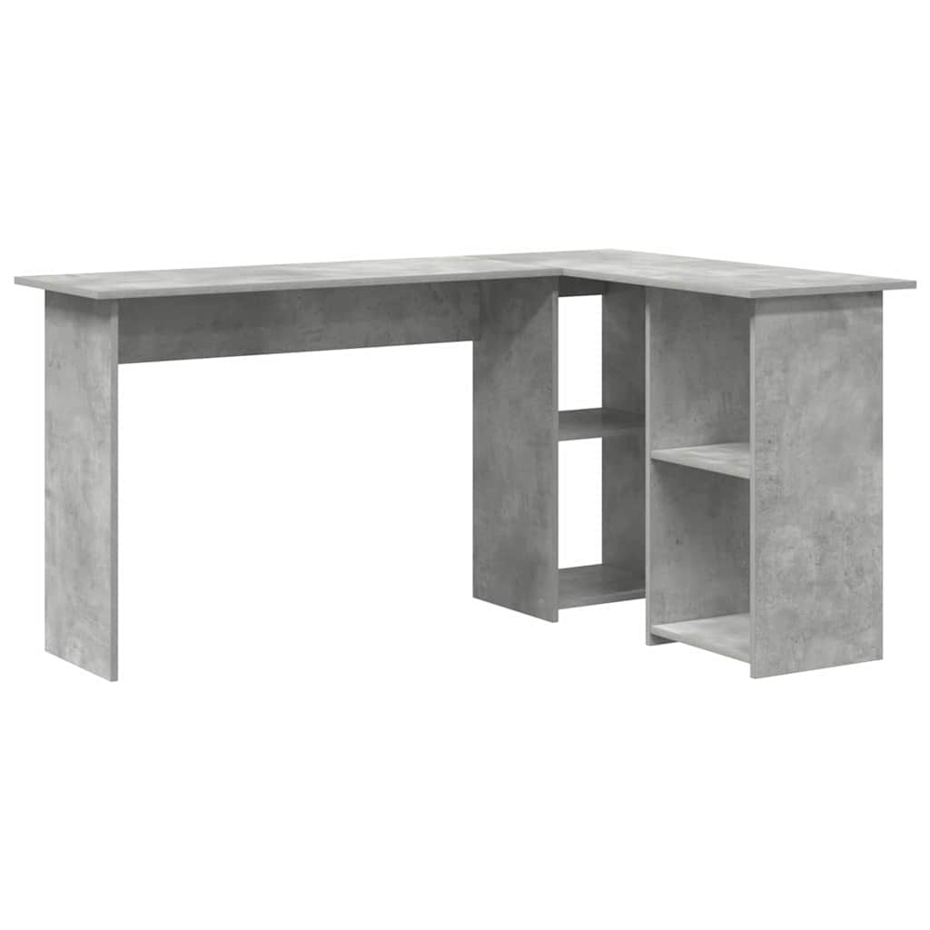 vidaXL Biurko Betonowy szary 142 x 102 x 73 cm Materiał drewnopochodny