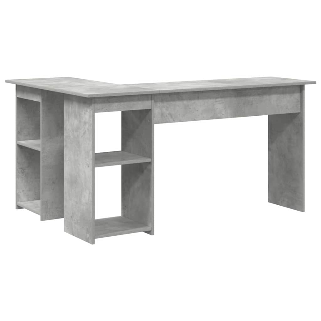 vidaXL Biurko Betonowy szary 142 x 102 x 73 cm Materiał drewnopochodny