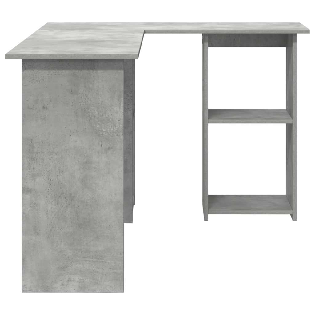 vidaXL Biurko Betonowy szary 142 x 102 x 73 cm Materiał drewnopochodny