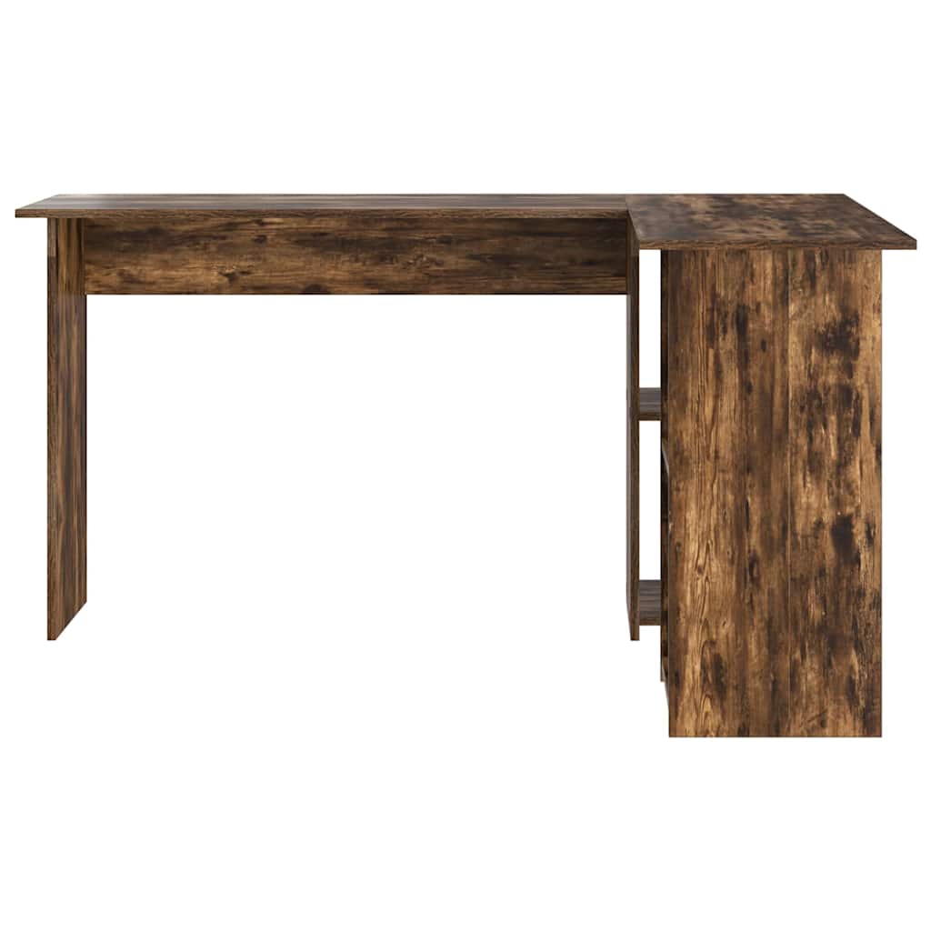 vidaXL Biurko Dąb wędzony 142 x 102 x 73 cm Materiał drewnopochodny