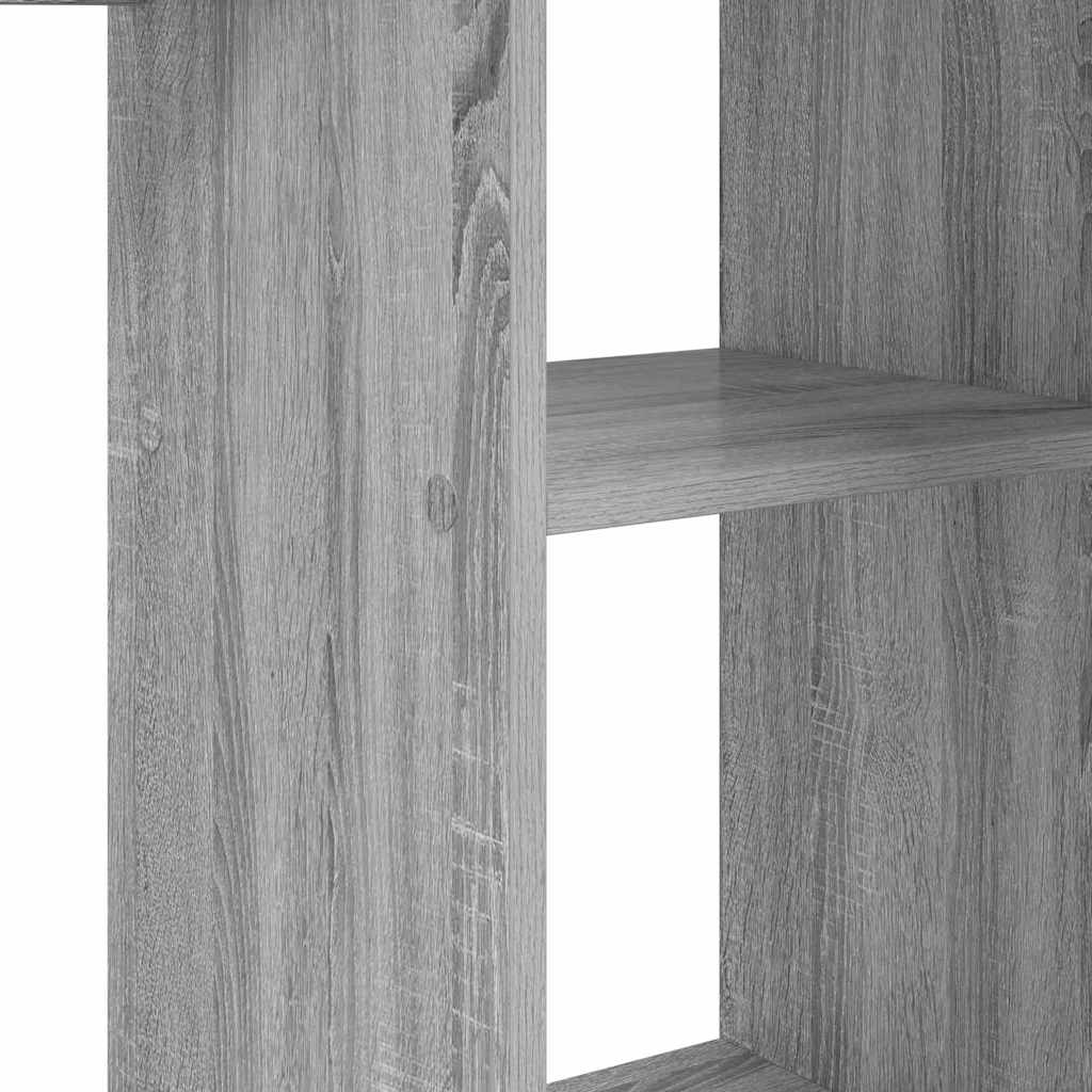 vidaXL Biurko Szary Sonoma 142 x 102 x 73 cm Materiał drewnopochodny