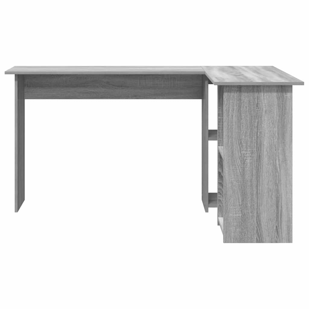 vidaXL Biurko Szary Sonoma 142 x 102 x 73 cm Materiał drewnopochodny
