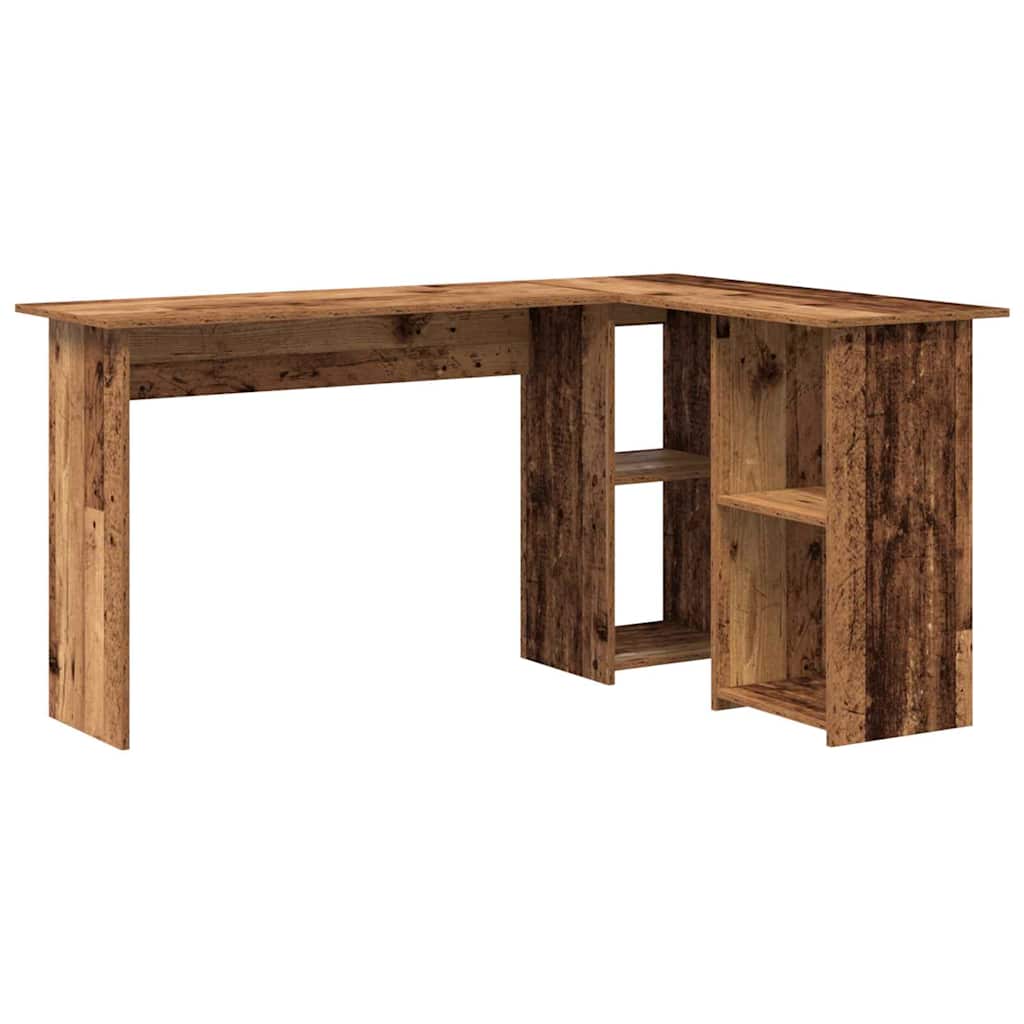 vidaXL Biurko Stare drewno 142 x 102 x 73 cm Materiał drewnopochodny