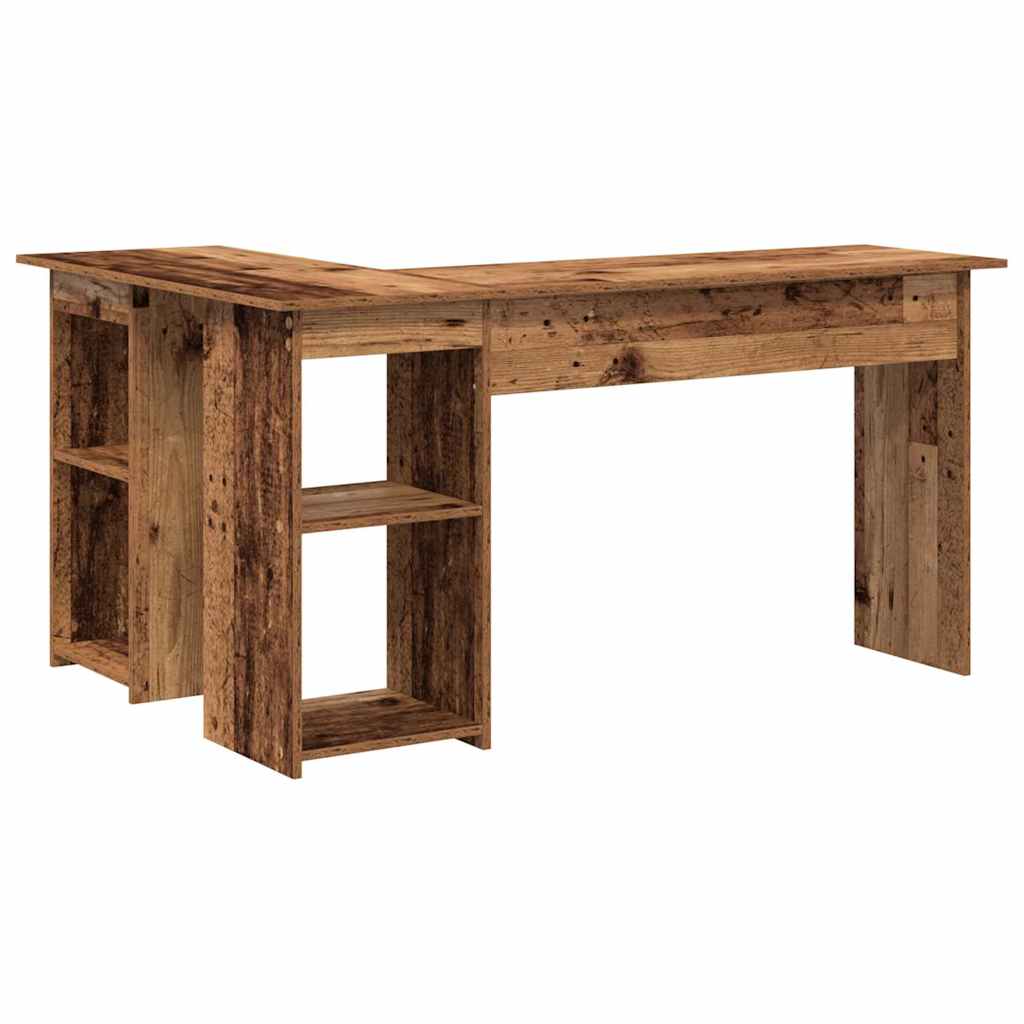 vidaXL Biurko Stare drewno 142 x 102 x 73 cm Materiał drewnopochodny