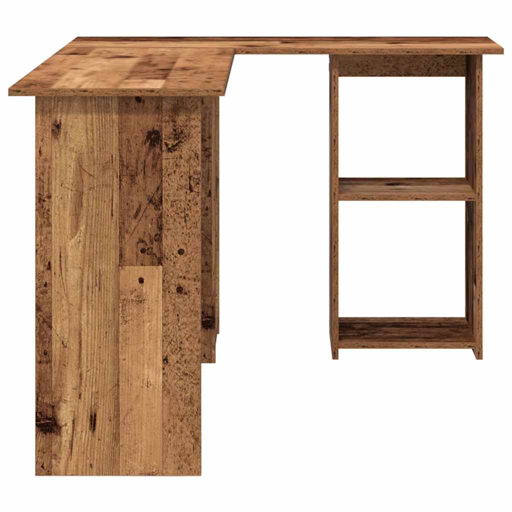 vidaXL Biurko Stare drewno 142 x 102 x 73 cm Materiał drewnopochodny