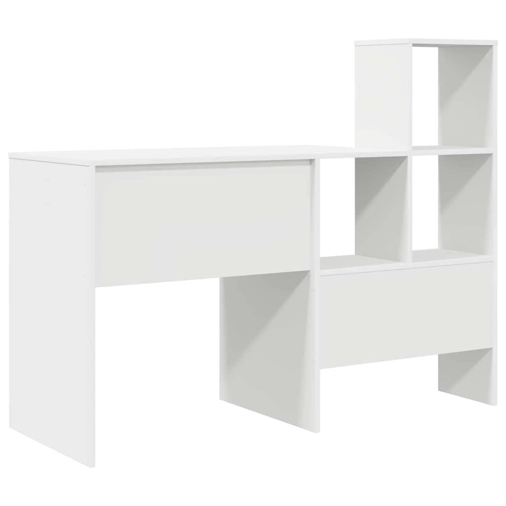 vidaXL Biurko Biały 131,5 x 50 x 106,5 cm Materiał drewnopochodny