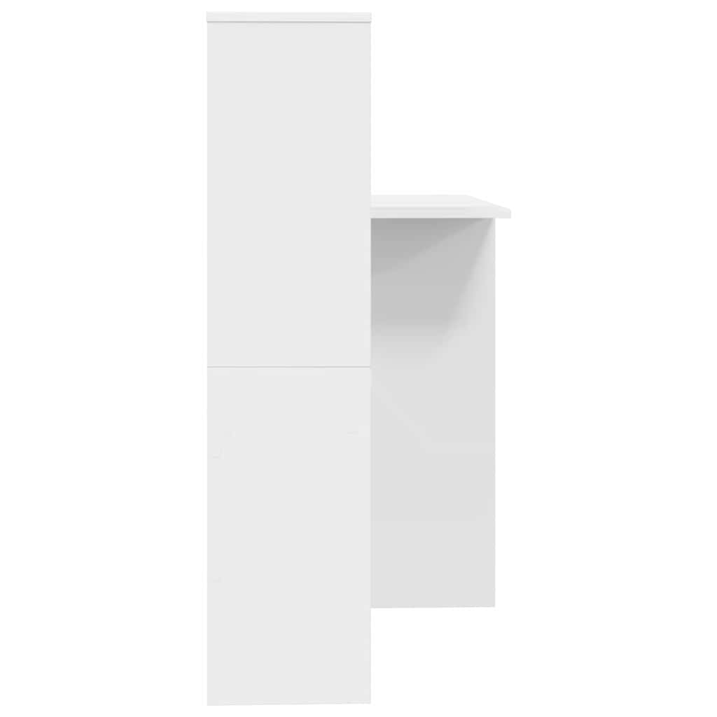 vidaXL Biurko Biały 131,5 x 50 x 106,5 cm Materiał drewnopochodny