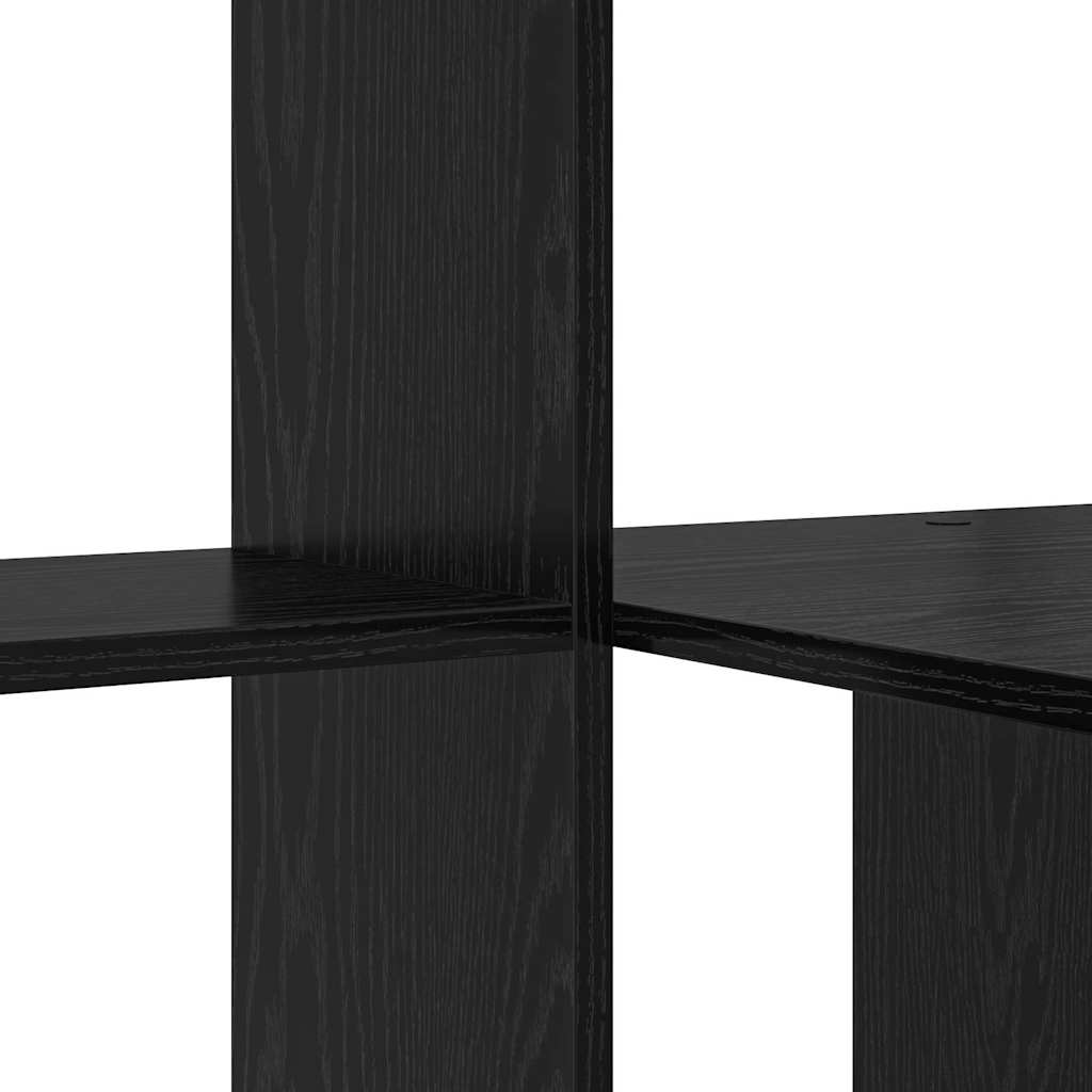 vidaXL Biurko Czarny Dąb 131,5 x 50 x 106,5 cm Materiał drewnopochodny