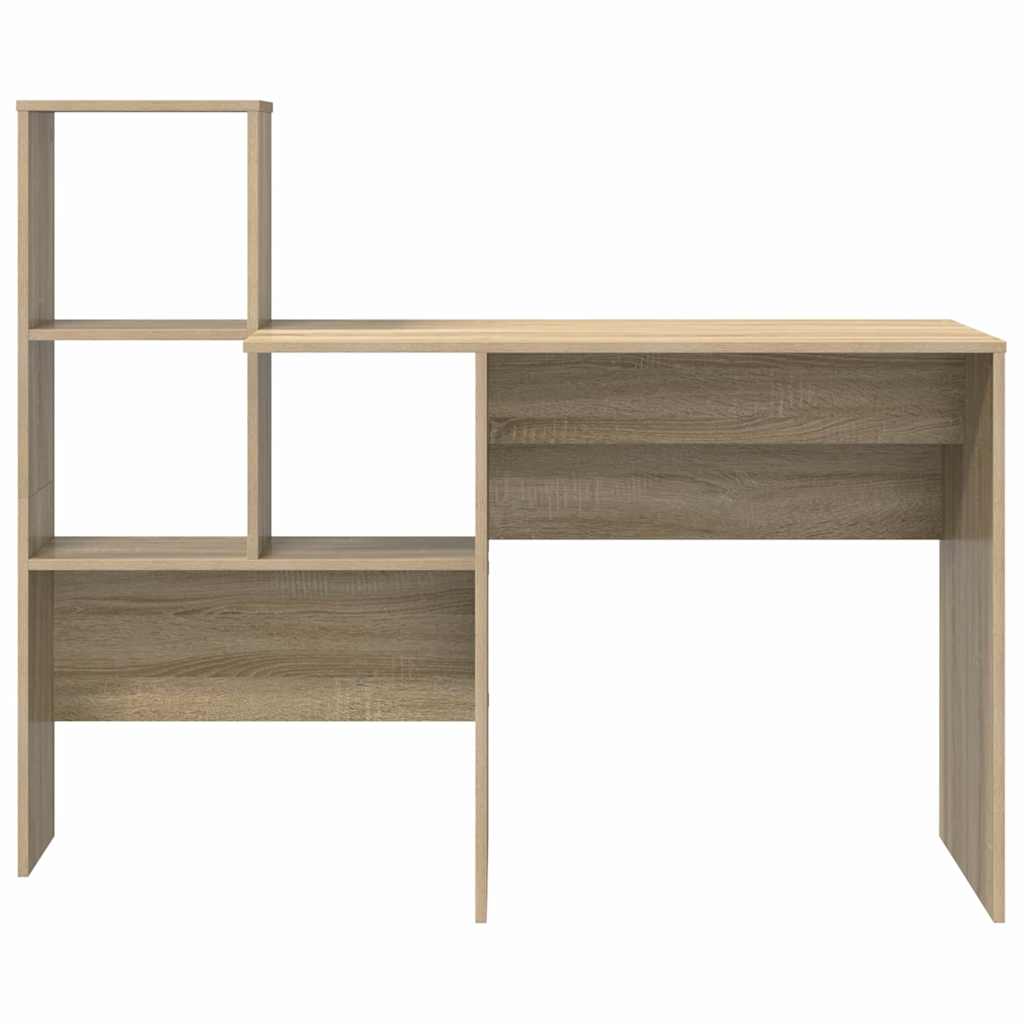 vidaXL Biurko Dąb Sonoma 131,5 x 50 x 106,5 cm Materiał drewnopochodny