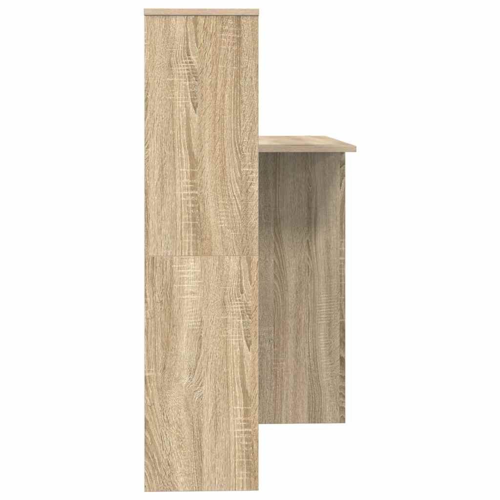 vidaXL Biurko Dąb Sonoma 131,5 x 50 x 106,5 cm Materiał drewnopochodny