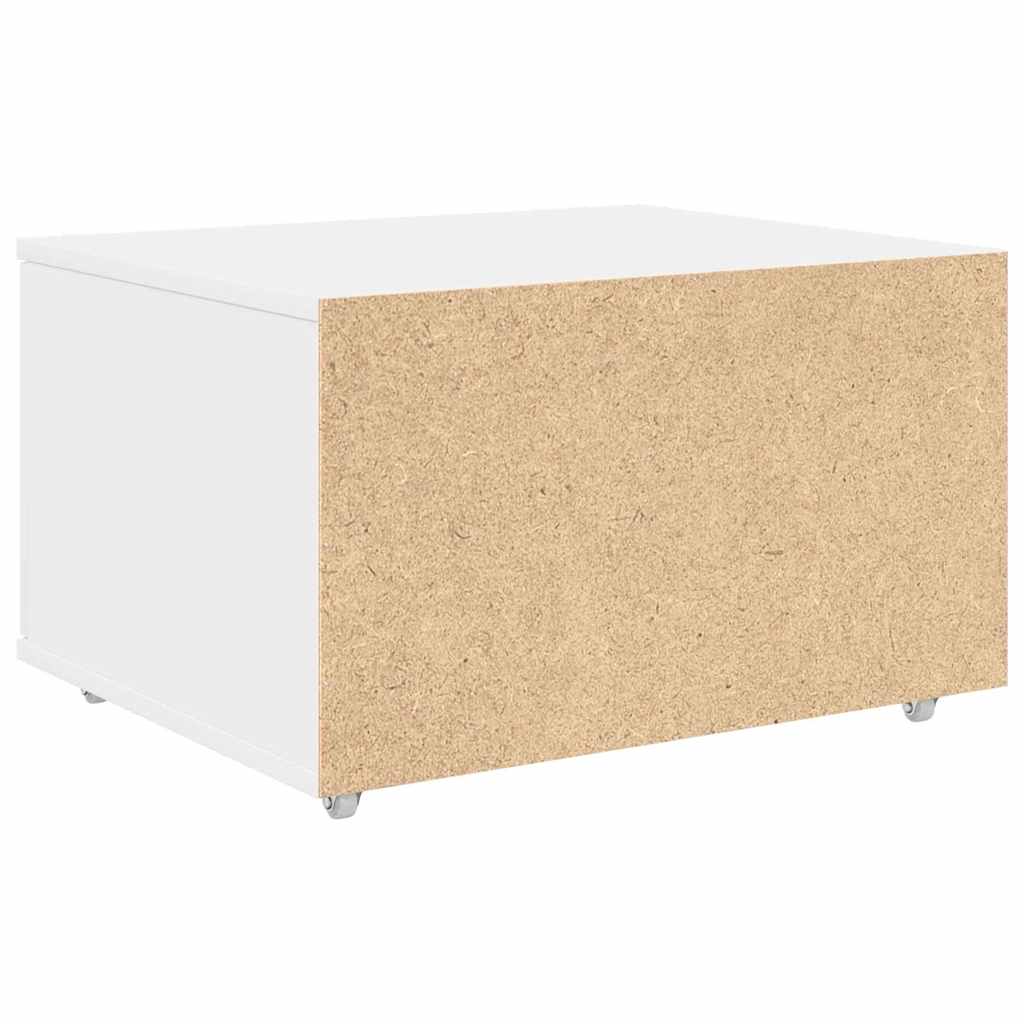 vidaXL Szafka z Szufladami z kołem Biały 55 x 45 x 31 cm