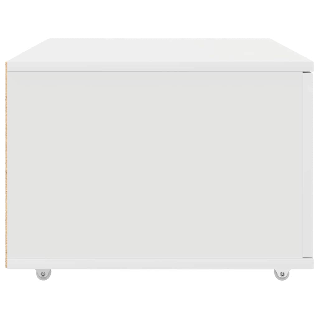 vidaXL Szafka z Szufladami z kołem Biały 55 x 45 x 31 cm