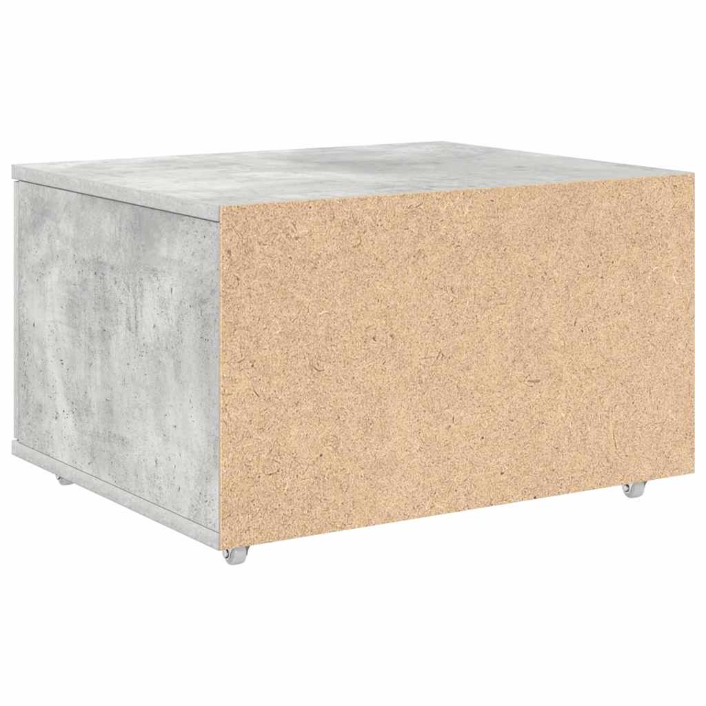 vidaXL Szafka z Szufladami z kołem Betonowy szary 55 x 45 x 31 cm