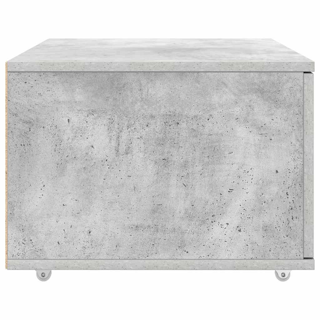 vidaXL Szafka z Szufladami z kołem Betonowy szary 55 x 45 x 31 cm