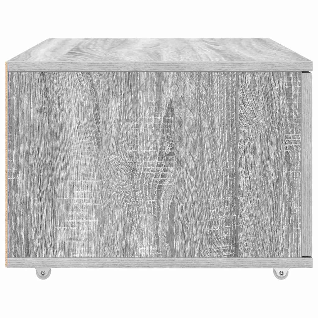 vidaXL Szafka z Szufladami z kołem Szary Sonoma 55 x 45 x 31 cm