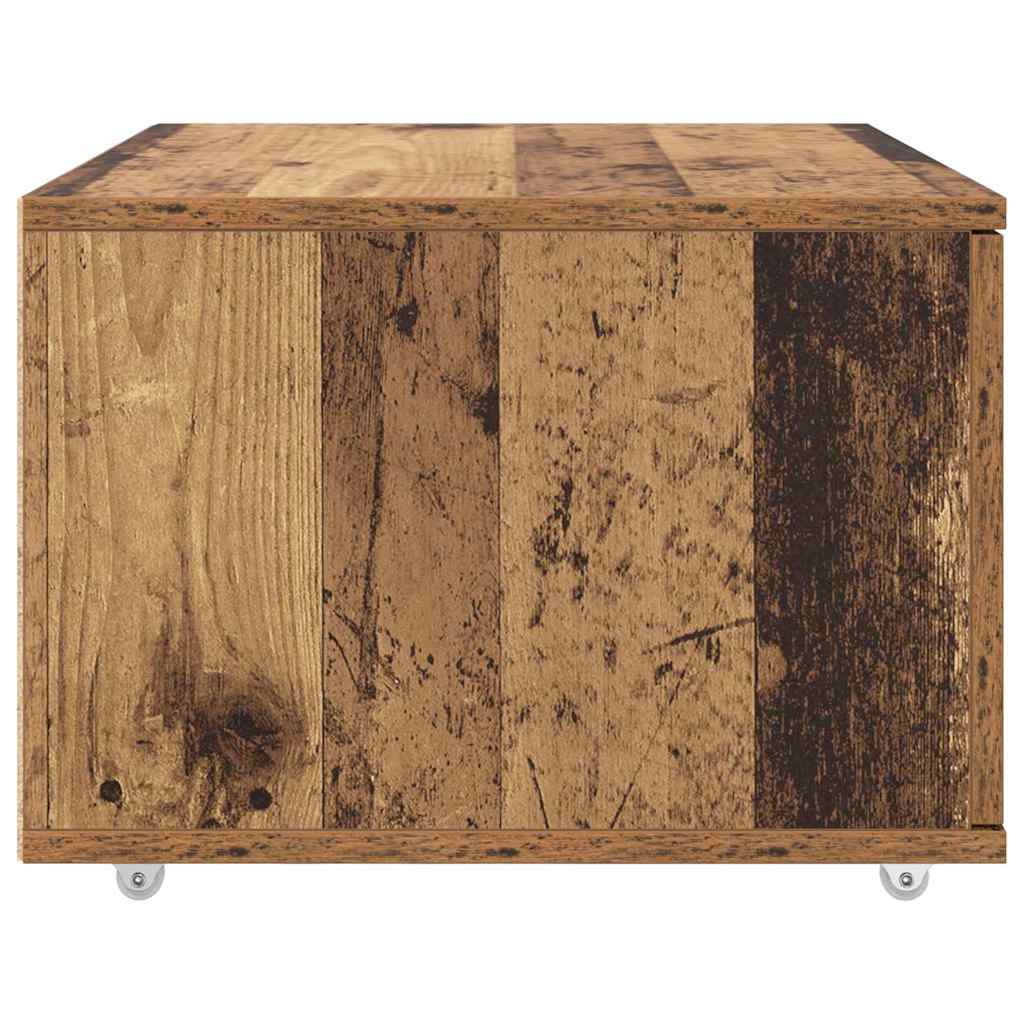 vidaXL Szafka z Szufladami z kołem Stare drewno 55 x 45 x 31 cm