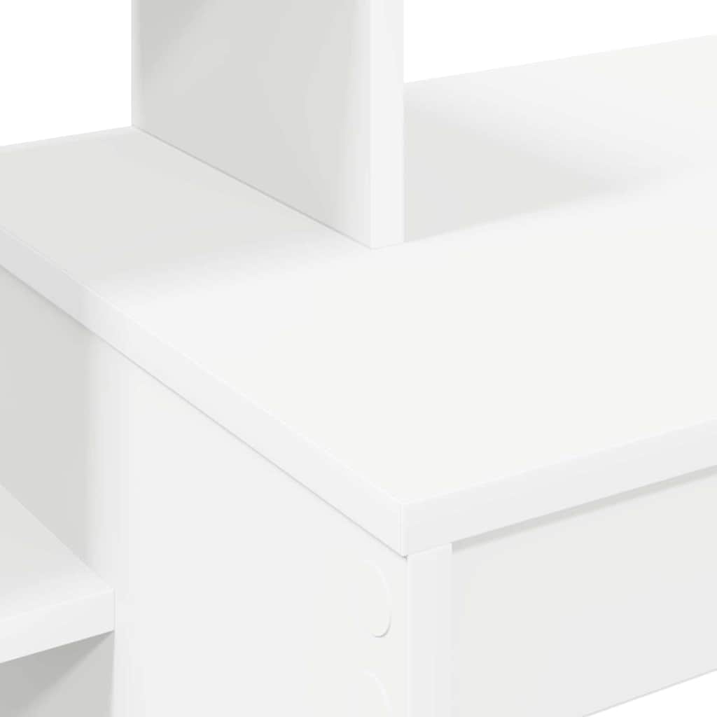 vidaXL Biurko z półką Biały 100 x 40 x 90 cm Materiał drewnopochodny