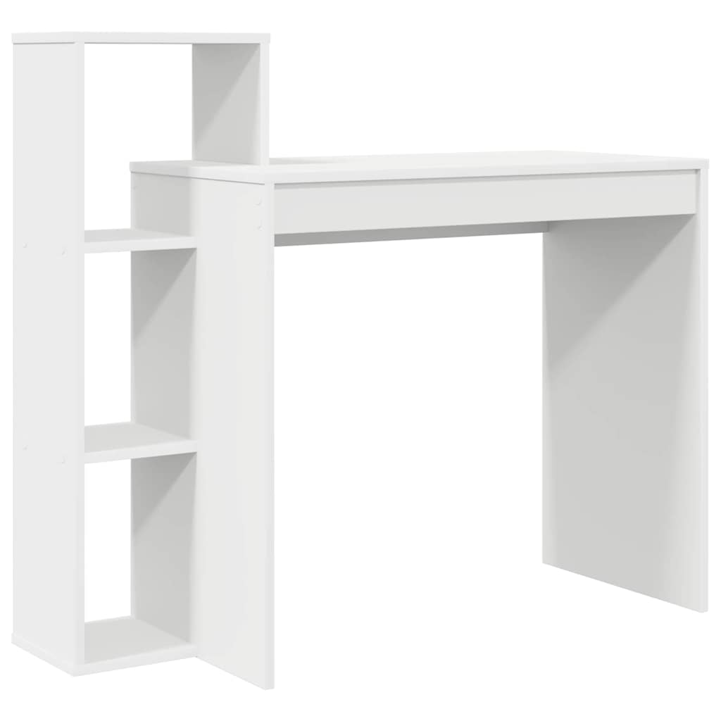 vidaXL Biurko z półką Biały 100 x 40 x 90 cm Materiał drewnopochodny