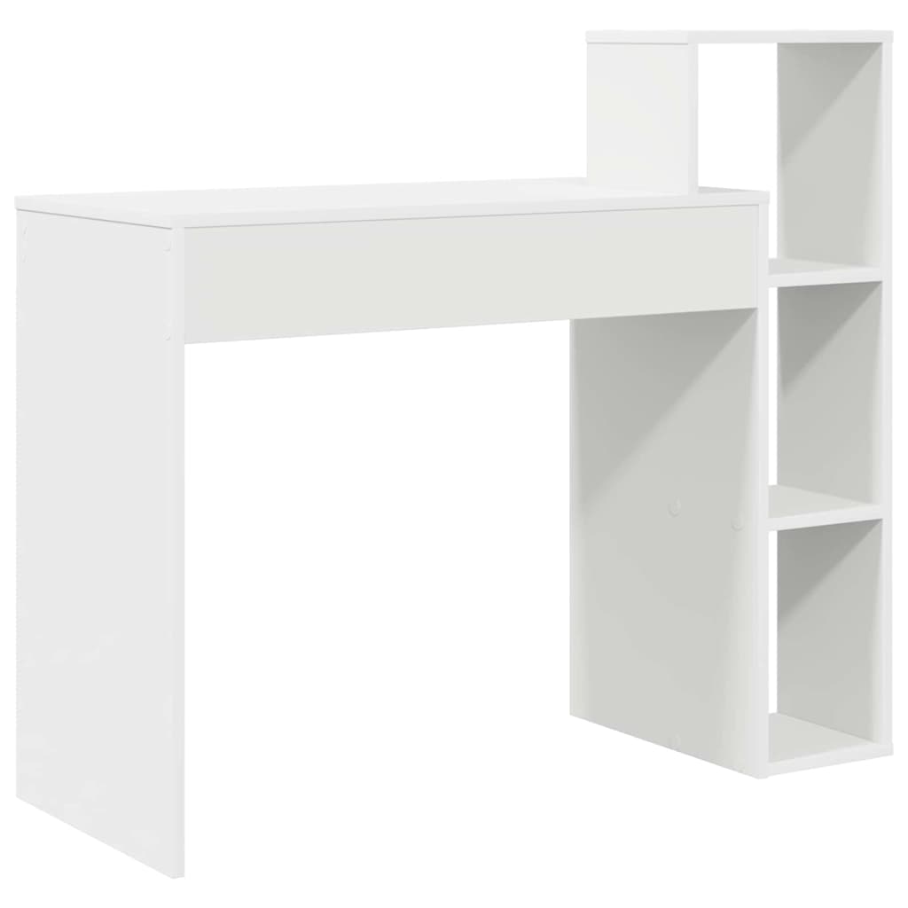vidaXL Biurko z półką Biały 100 x 40 x 90 cm Materiał drewnopochodny