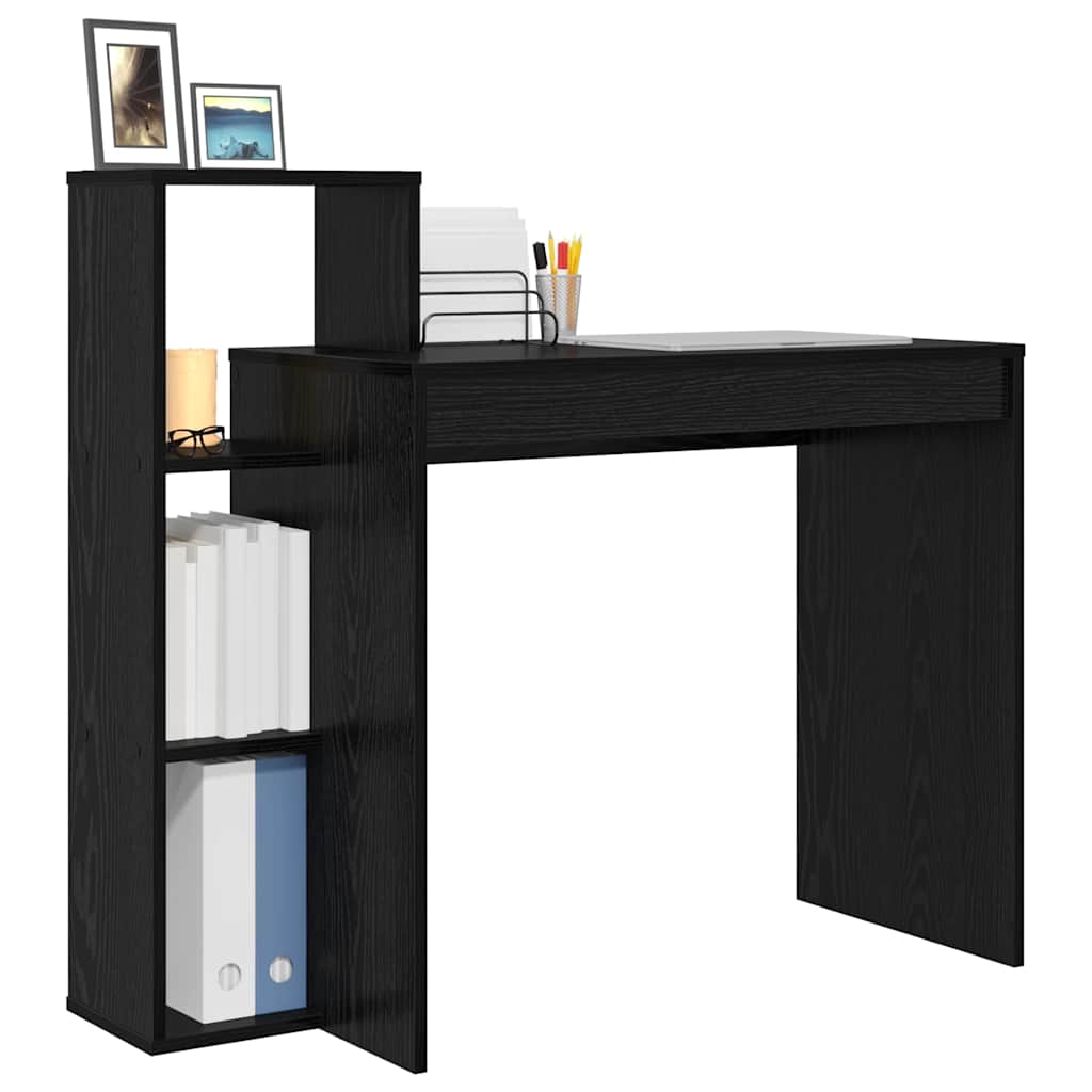 vidaXL Biurko Czarny Dąb 100 x 40 x 90 cm Materiał drewnopochodny