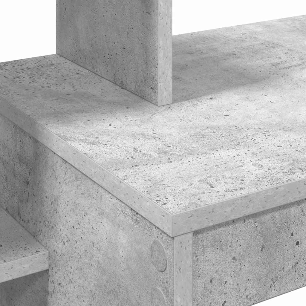 vidaXL Biurko Betonowy szary 100 x 40 x 90 cm Materiał drewnopochodny