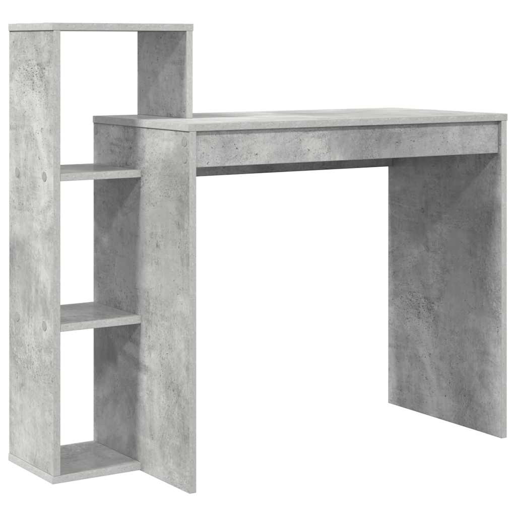 vidaXL Biurko Betonowy szary 100 x 40 x 90 cm Materiał drewnopochodny