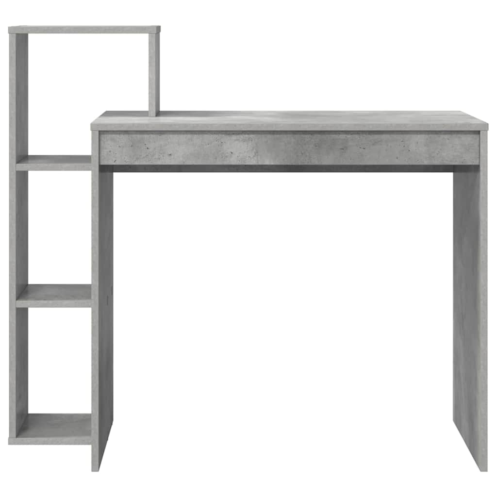 vidaXL Biurko Betonowy szary 100 x 40 x 90 cm Materiał drewnopochodny