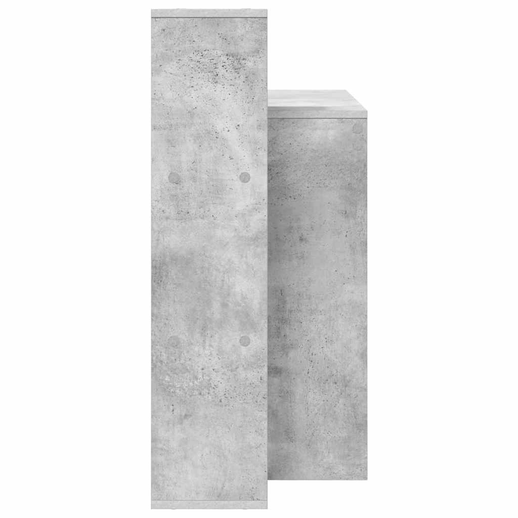 vidaXL Biurko Betonowy szary 100 x 40 x 90 cm Materiał drewnopochodny