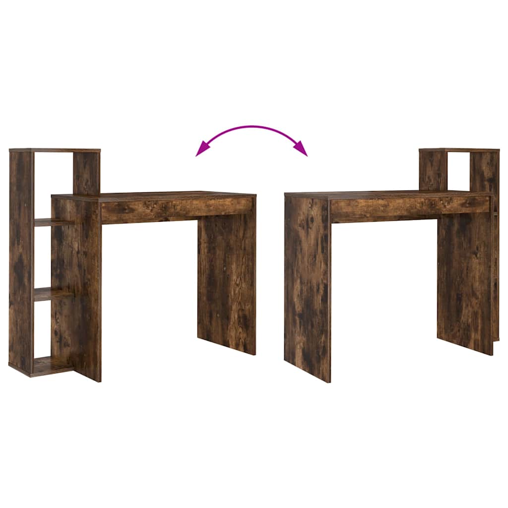 vidaXL Biurko Dąb wędzony 100 x 40 x 90 cm Materiał drewnopochodny