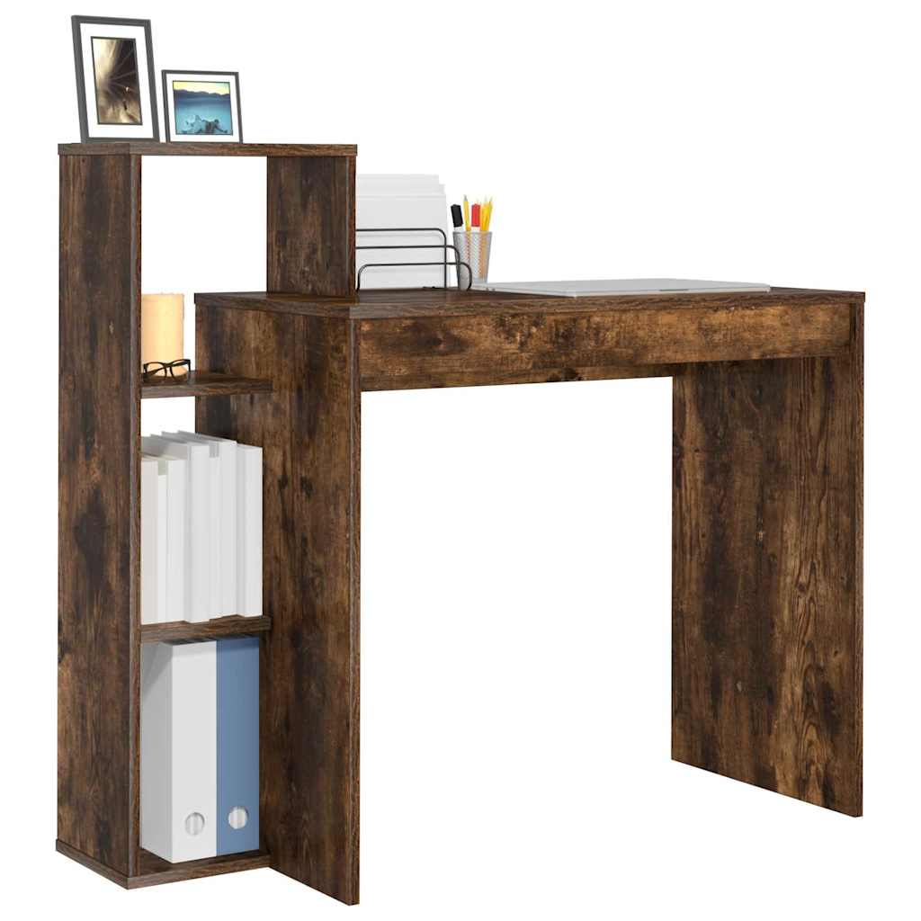 vidaXL Biurko Dąb wędzony 100 x 40 x 90 cm Materiał drewnopochodny