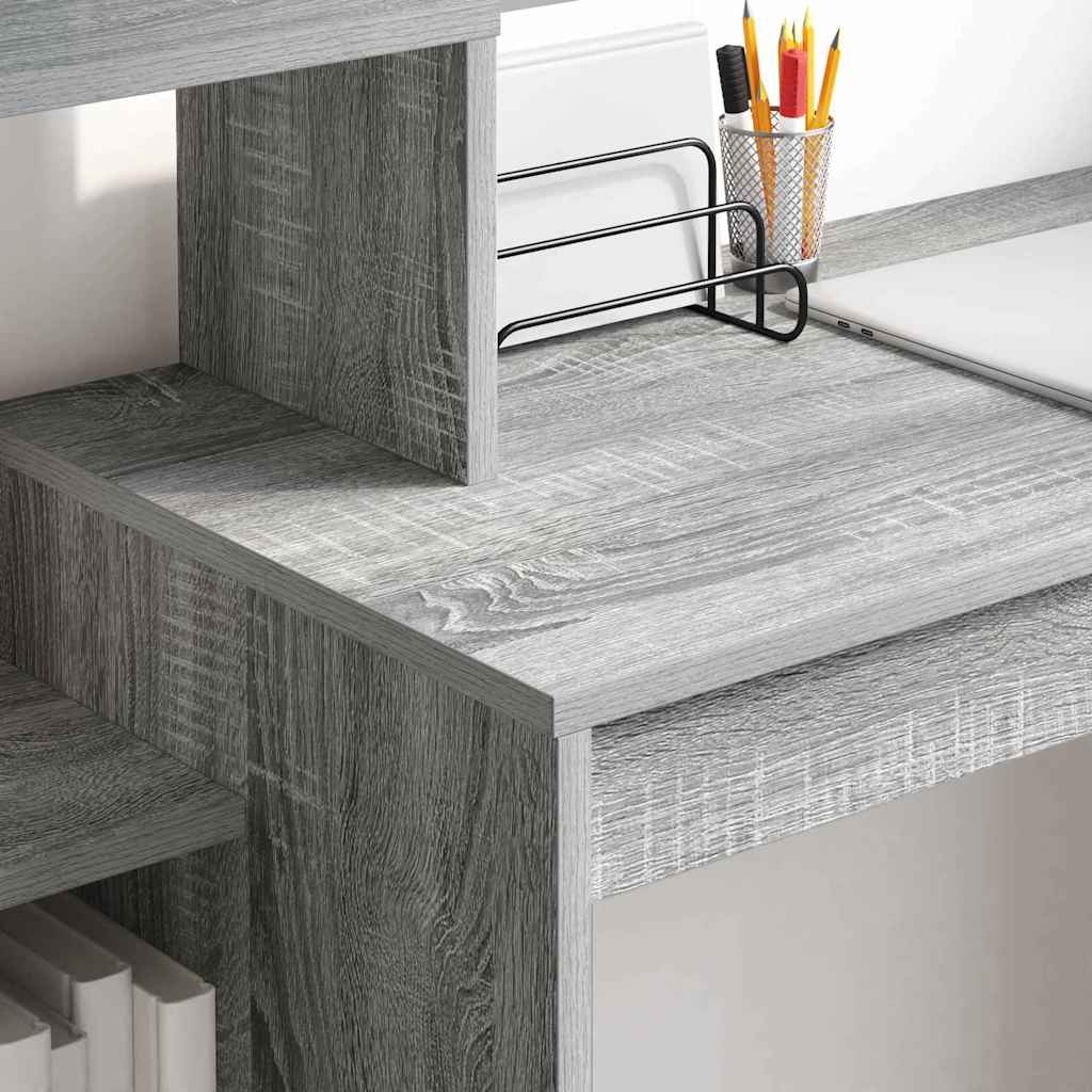 vidaXL Biurko Szary Sonoma 100 x 40 x 90 cm Materiał drewnopochodny