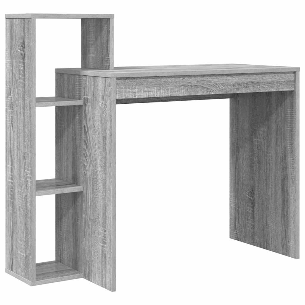 vidaXL Biurko Szary Sonoma 100 x 40 x 90 cm Materiał drewnopochodny