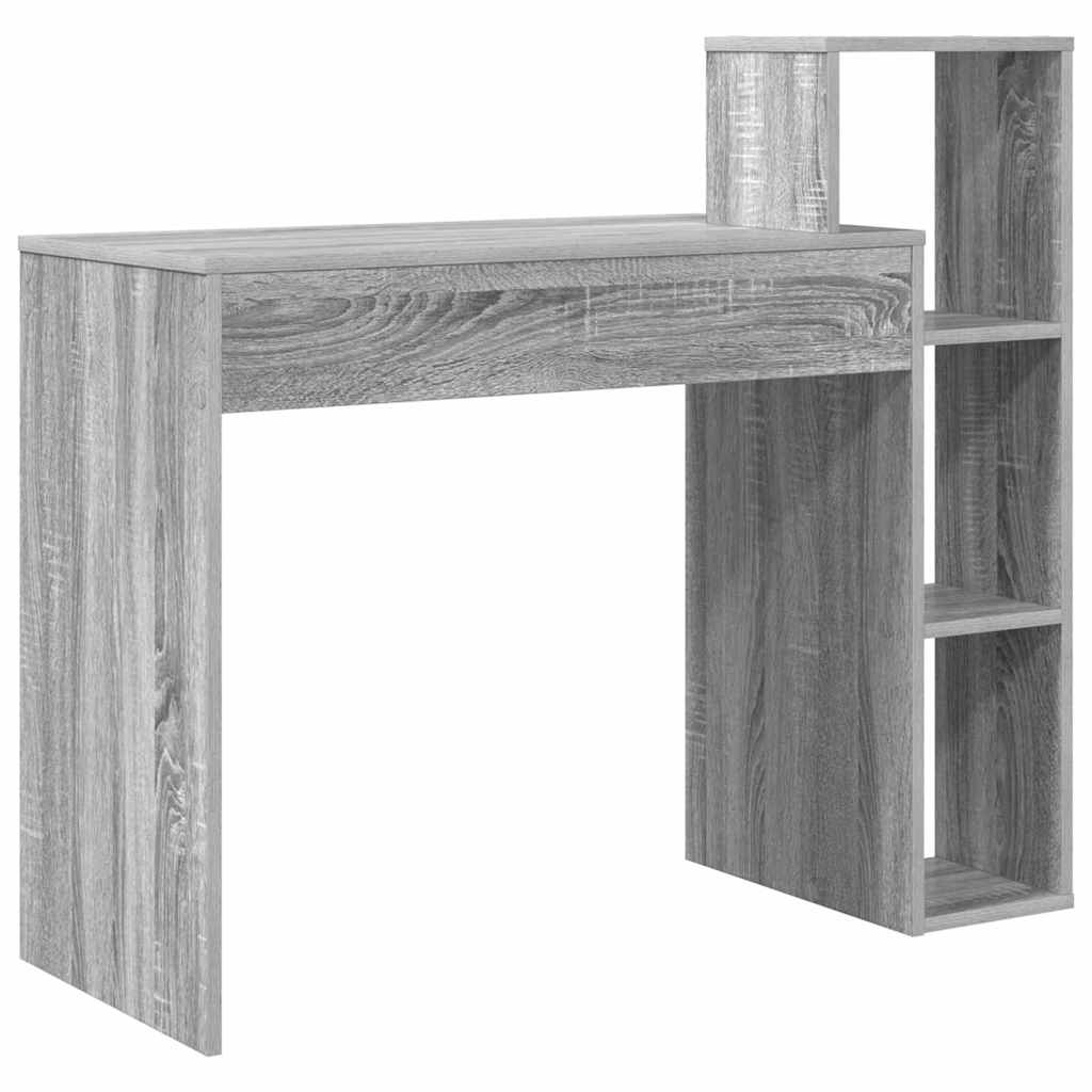 vidaXL Biurko Szary Sonoma 100 x 40 x 90 cm Materiał drewnopochodny