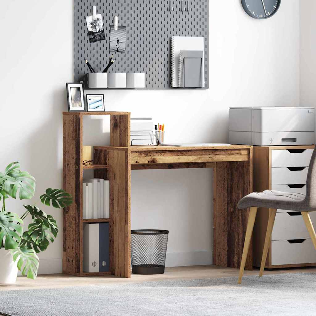 vidaXL Biurko Stare drewno 100 x 40 x 90 cm Materiał drewnopochodny