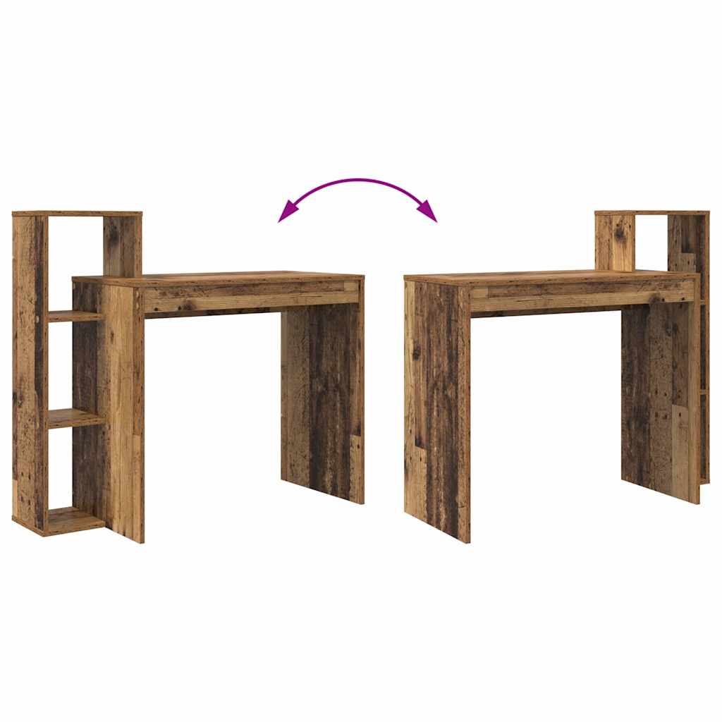 vidaXL Biurko Stare drewno 100 x 40 x 90 cm Materiał drewnopochodny