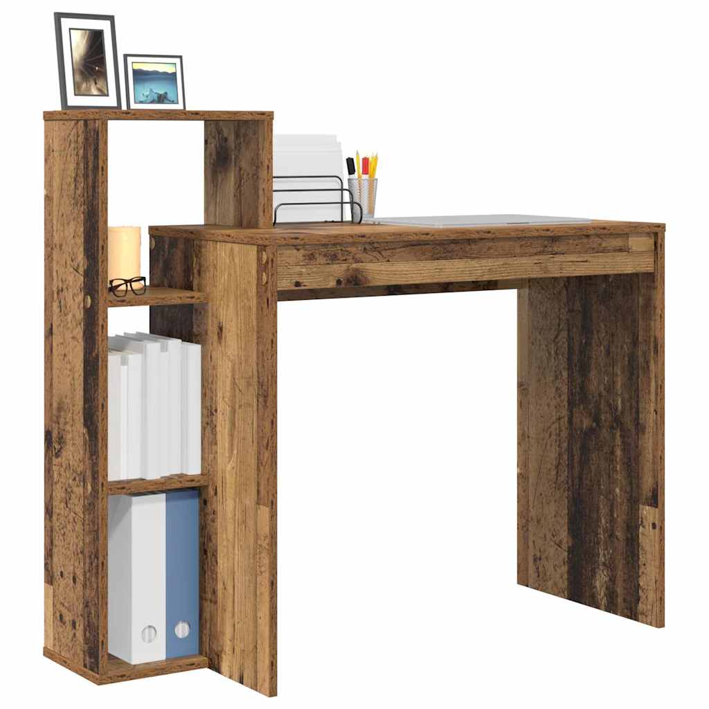 vidaXL Biurko Stare drewno 100 x 40 x 90 cm Materiał drewnopochodny