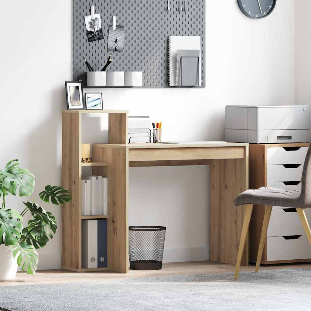 vidaXL Biurko z półką Dąb rzemieślniczy 100 x 40 x 90 cm