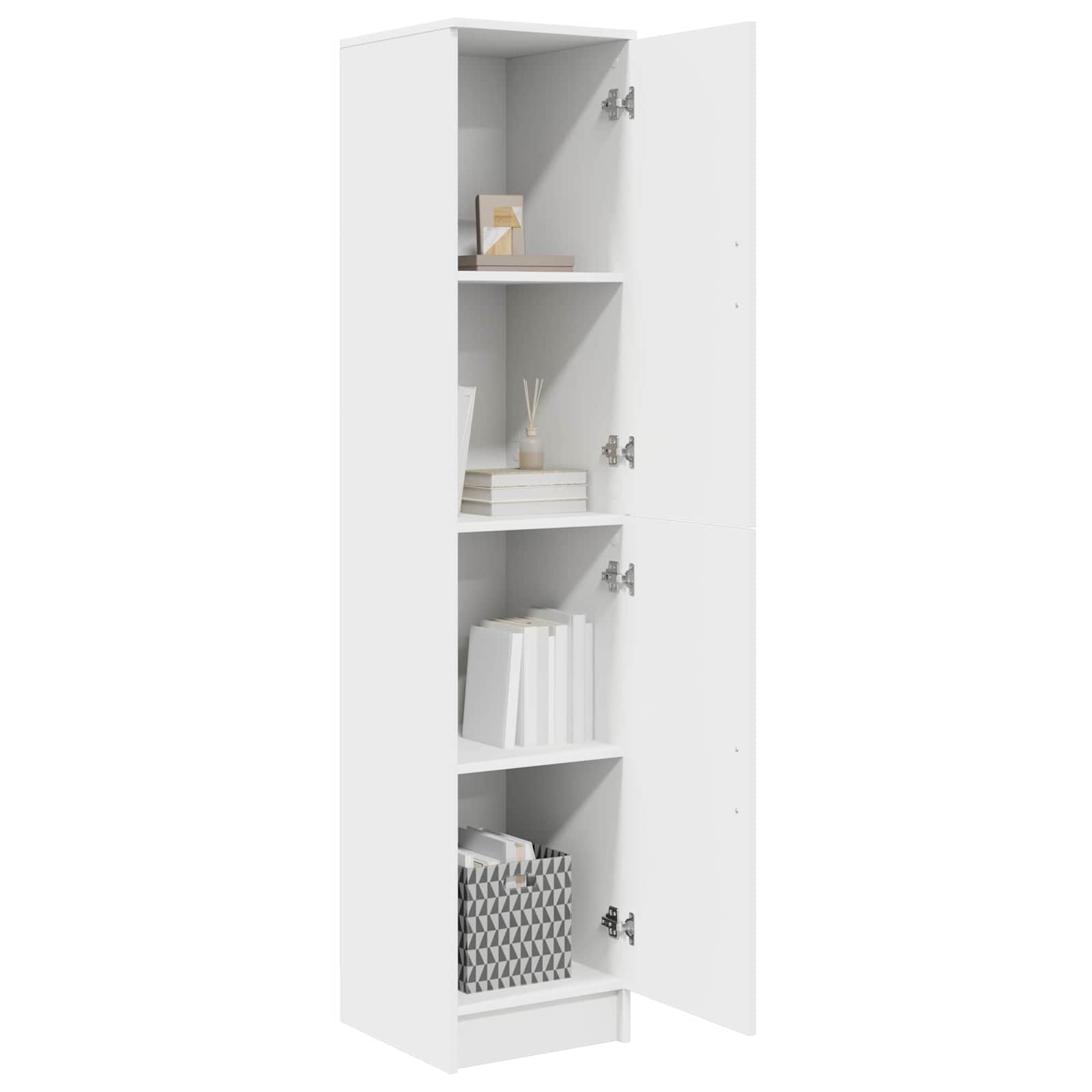 vidaXL Highboard Biały 35 x 39 x 168 cm