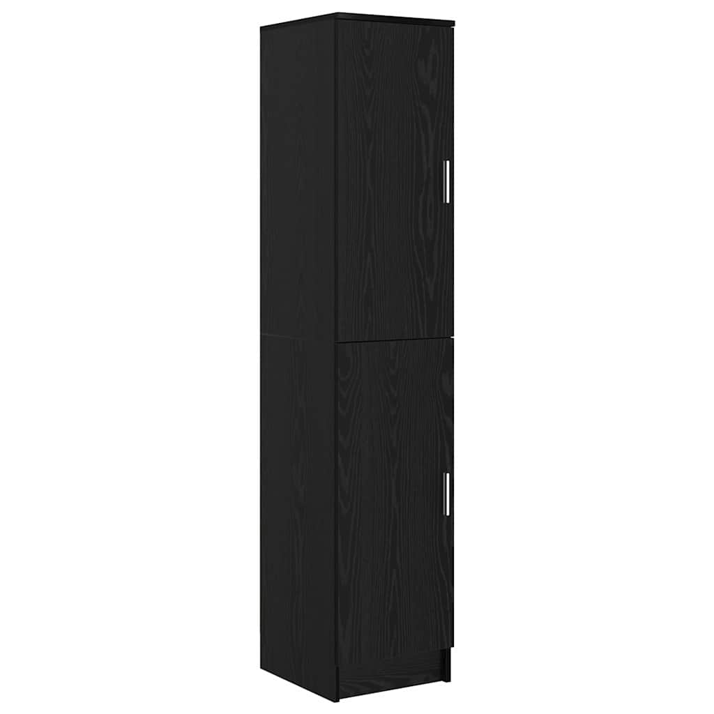 vidaXL Highboard Czarny Dąb 35 x 39 x 168 cm